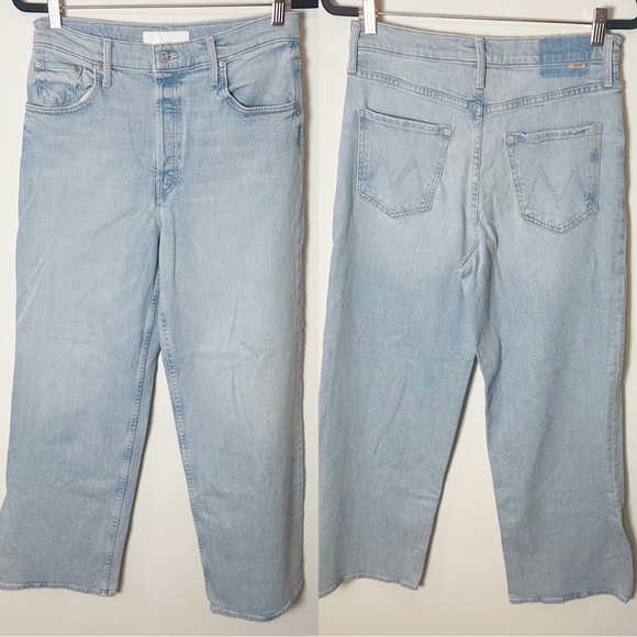 Mother Denim HW Spinner Skimp Pre Party Wash Light Wash 27 - Picture 2 of 12
